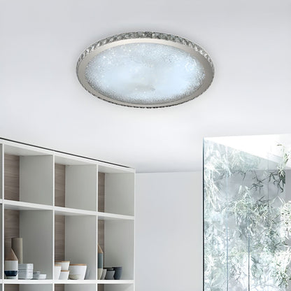 Modern Crystal LED Flush Mount Ceiling Light | Cristalux