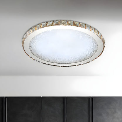 Modern Crystal LED Flush Mount Ceiling Light | Cristalux