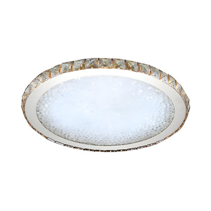 Modern Crystal LED Flush Mount Ceiling Light | Cristalux