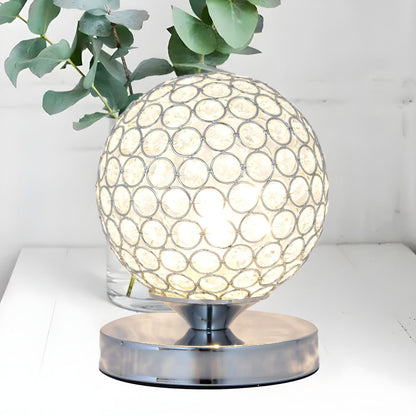 Modern Crystal Shade Table Lamp For Bedroom Accent | Valtrexa