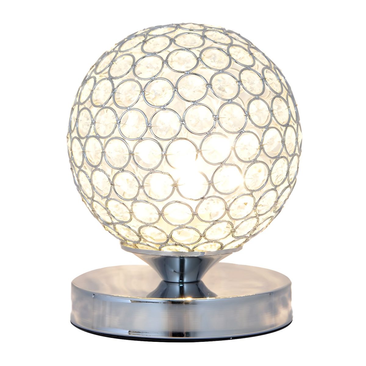 Modern Crystal Shade Table Lamp For Bedroom Accent | Valtrexa