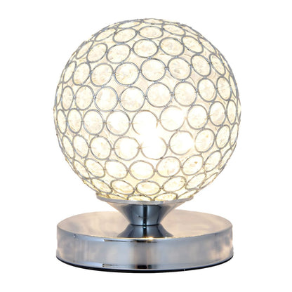 Modern Crystal Shade Table Lamp For Bedroom Accent | Valtrexa