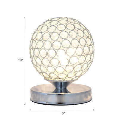 Modern Crystal Shade Table Lamp For Bedroom Accent | Valtrexa