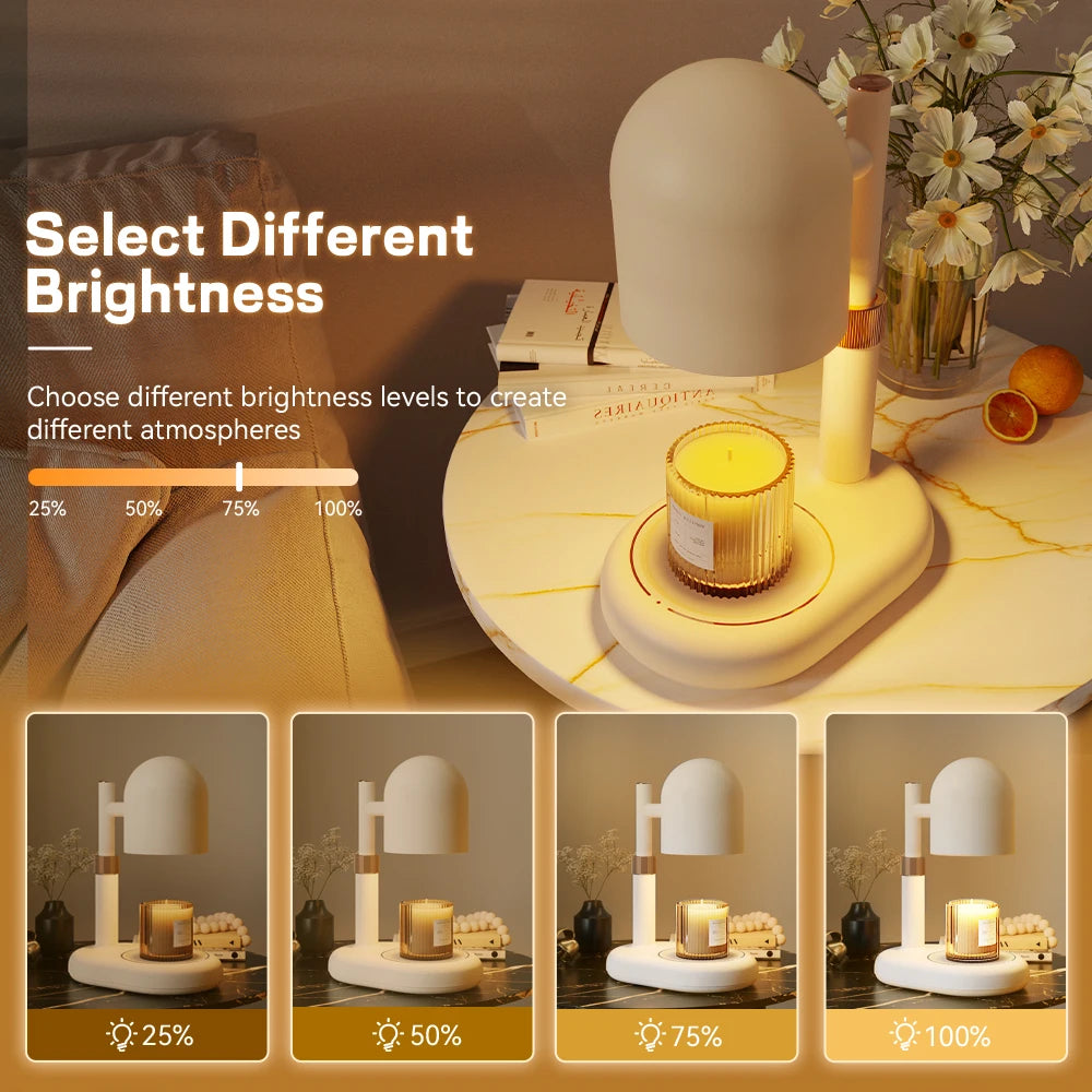 Modern Dimmable Candle Warmer Lamp with Timer