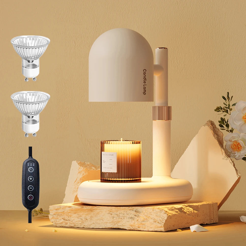 Modern Dimmable Candle Warmer Lamp with Timer