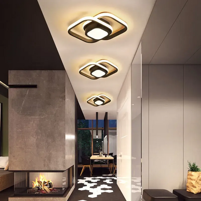 Modern Double Frame LED Ceiling Light | Linaro