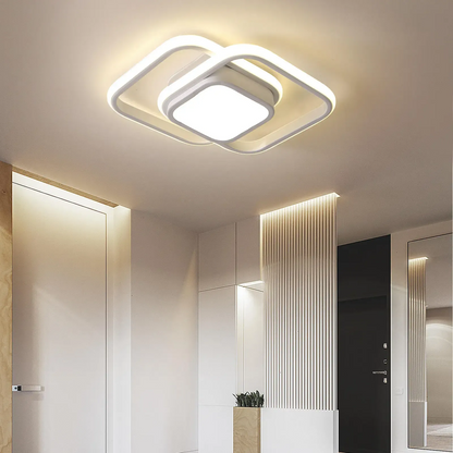 Modern Double Frame LED Ceiling Light | Linaro