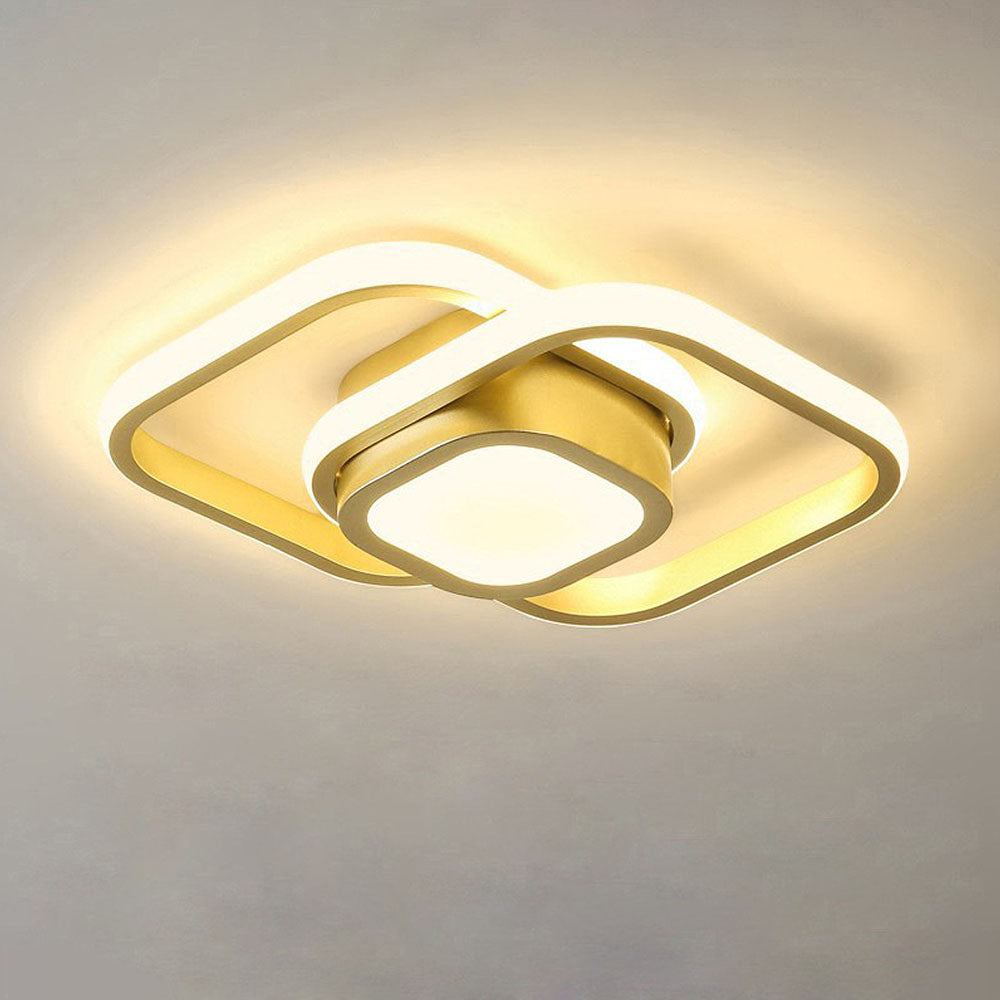 Modern Double Frame LED Ceiling Light | Linaro