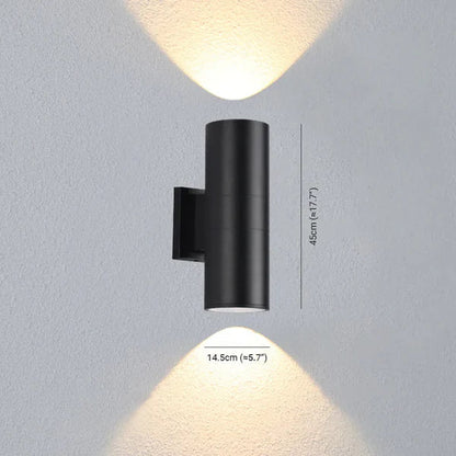 Modern Double Head Metal Outdoor Wall Light Design | Lumovia
