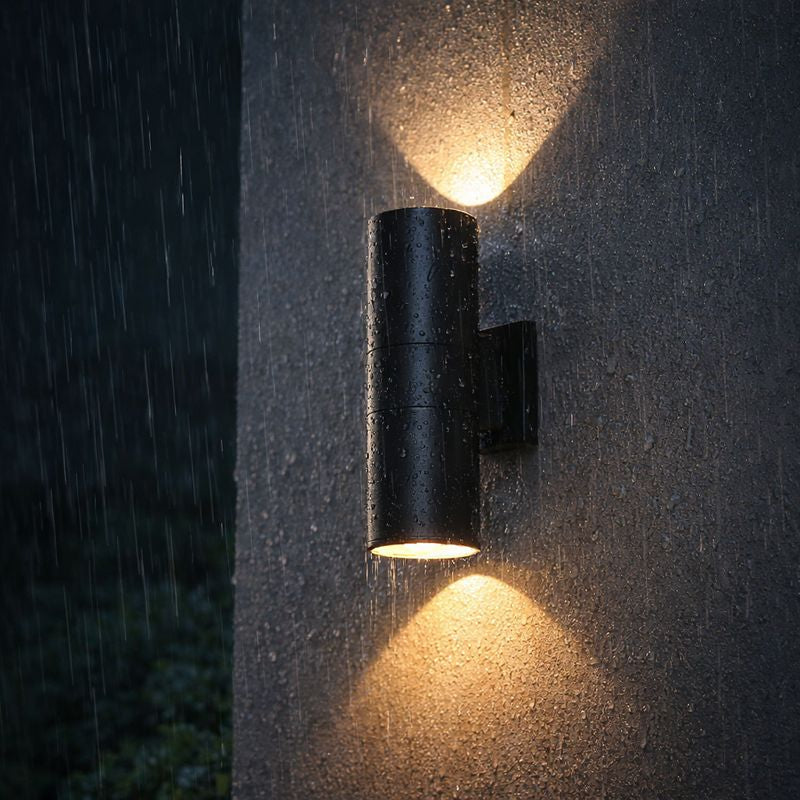 Modern Double Head Metal Outdoor Wall Light Design | Lumovia