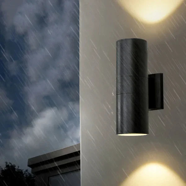 Modern Double Head Metal Outdoor Wall Light Design | Lumovia