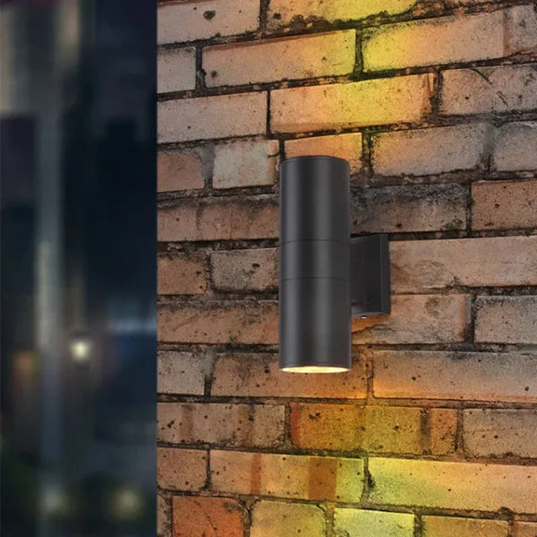 Modern Double Head Metal Outdoor Wall Light Design | Lumovia
