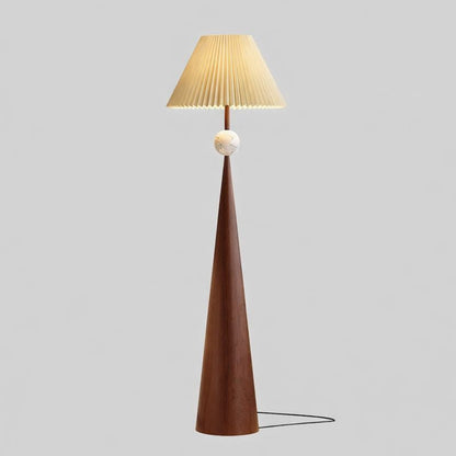 Modern Floor Lamp With Cream Fabric Shade Indoor Lighting | Virella