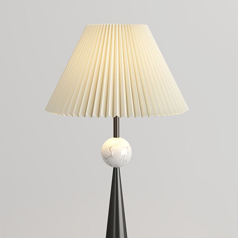 Modern Floor Lamp With Cream Fabric Shade Indoor Lighting | Virella