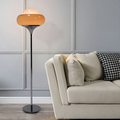 Modern Floor Lamp with Frosted Glass Shade Standing Light | Lorvena