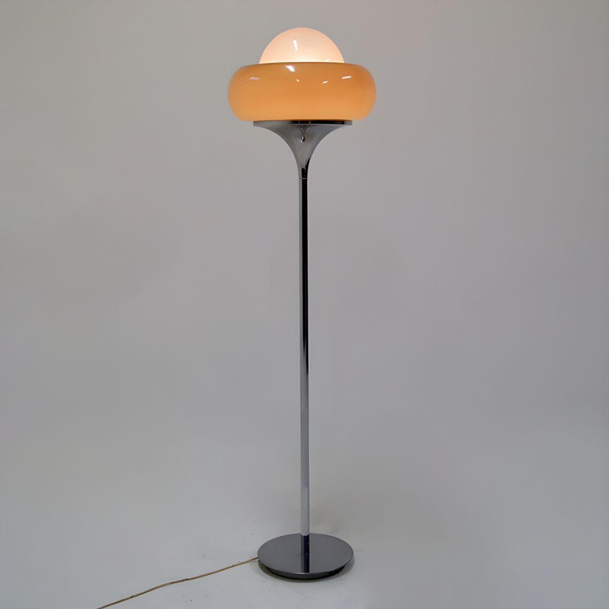 Modern Floor Lamp with Frosted Glass Shade Standing Light | Lorvena