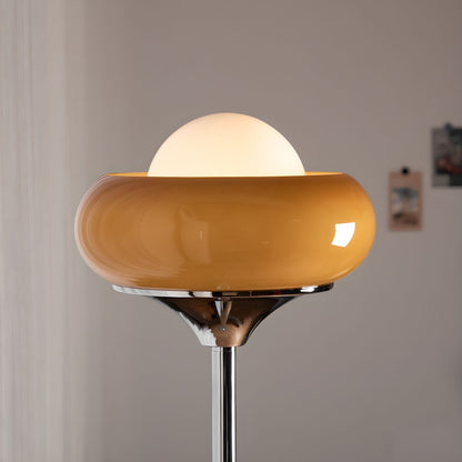 Modern Floor Lamp with Frosted Glass Shade Standing Light | Lorvena
