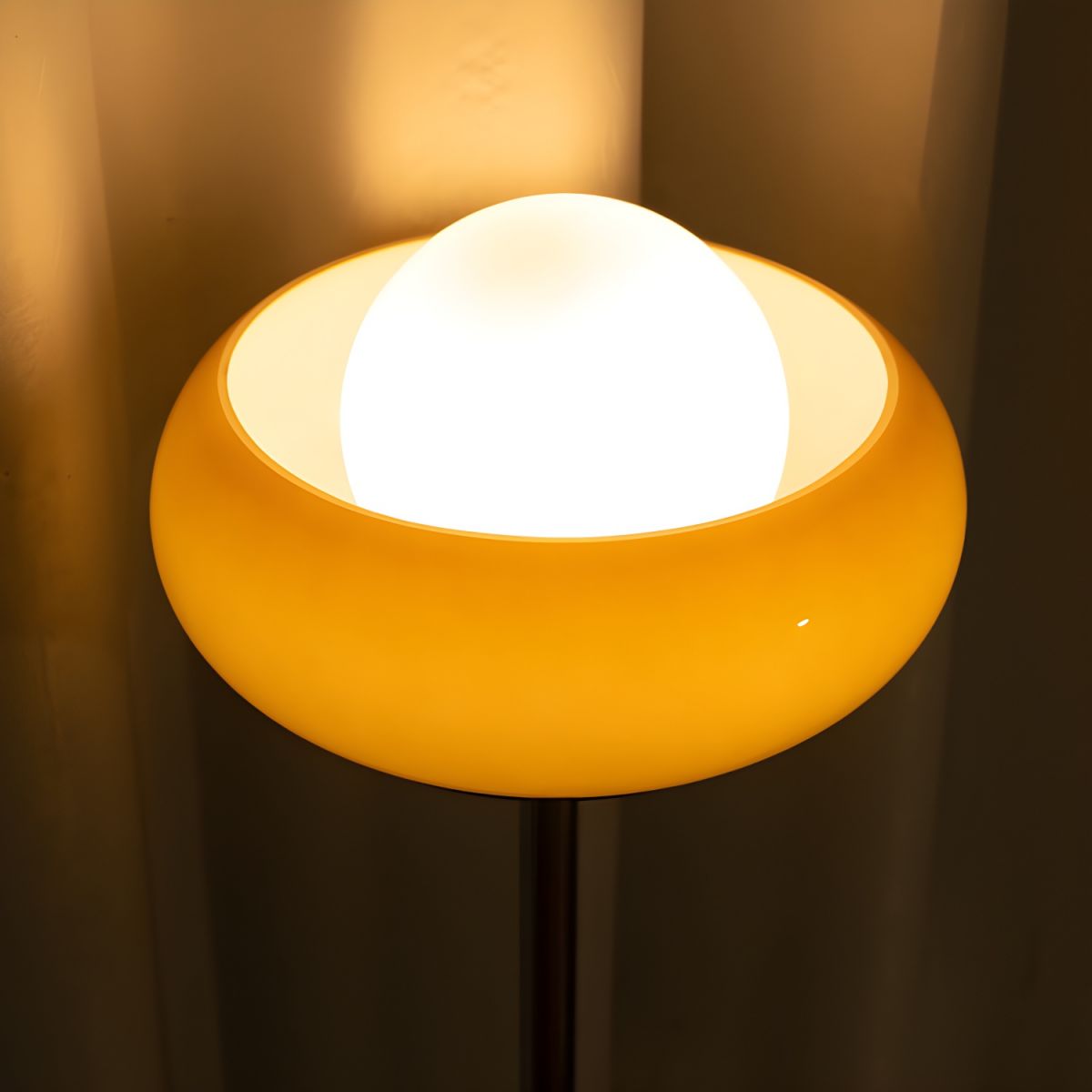 Modern Floor Lamp with Frosted Glass Shade Standing Light | Lorvena