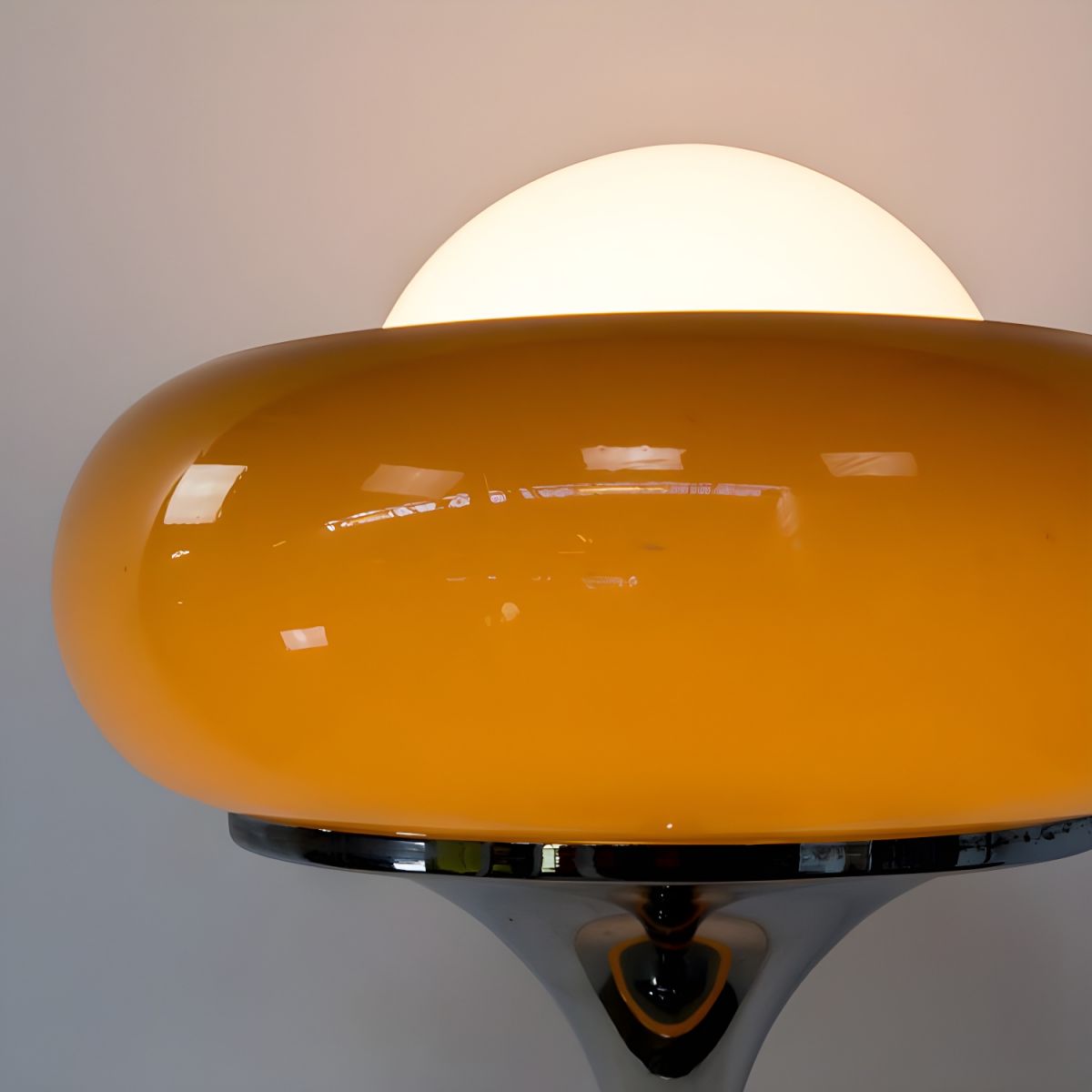 Modern Floor Lamp with Frosted Glass Shade Standing Light | Lorvena