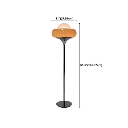 Modern Floor Lamp with Frosted Glass Shade Standing Light | Lorvena