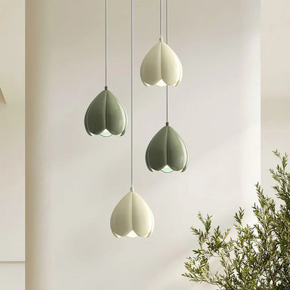 Modern Floral Resin Shade Pendant Light for Interiors | Quorel