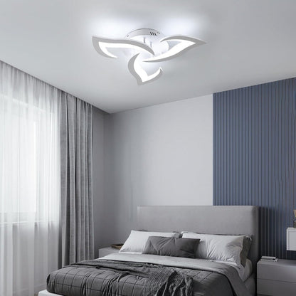 Modern Flower Shaped Iron LED Ceiling Fixture | Lumiora