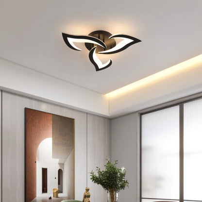 Modern Flower Shaped Iron LED Ceiling Fixture | Lumiora