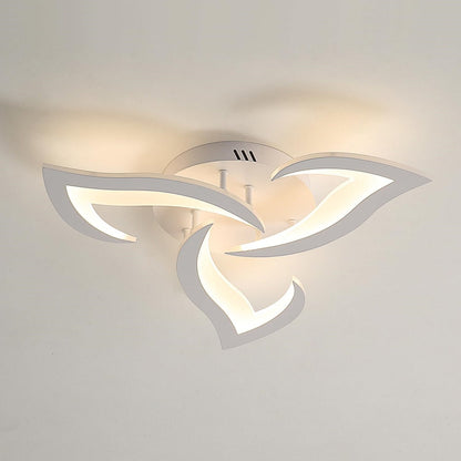 Modern Flower Shaped Iron LED Ceiling Fixture | Lumiora