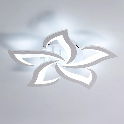 Modern Flower Shaped Iron LED Ceiling Fixture | Lumiora