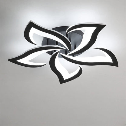 Modern Flower Shaped Iron LED Ceiling Fixture | Lumiora