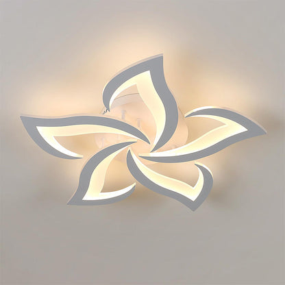 Modern Flower Shaped Iron LED Ceiling Fixture | Lumiora