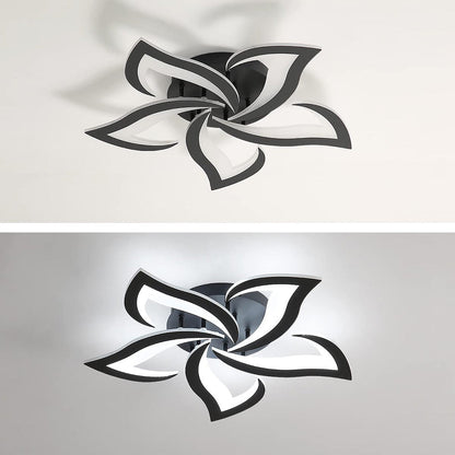 Modern Flower Shaped Iron LED Ceiling Fixture | Lumiora