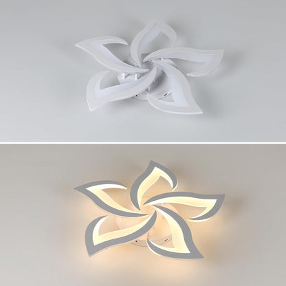 Modern Flower Shaped Iron LED Ceiling Fixture | Lumiora