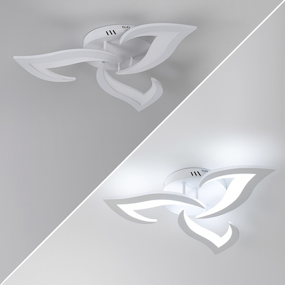 Modern Flower Shaped Iron LED Ceiling Fixture | Lumiora