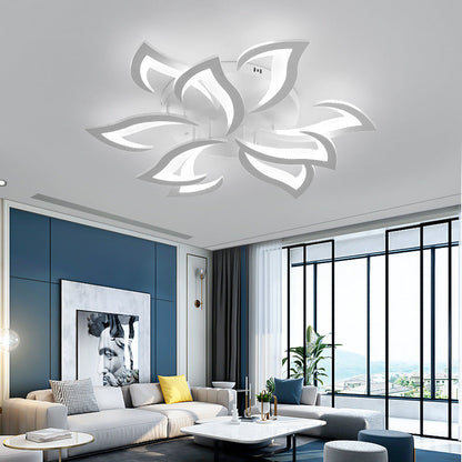 Modern Flower Shaped Iron LED Ceiling Fixture | Lumiora