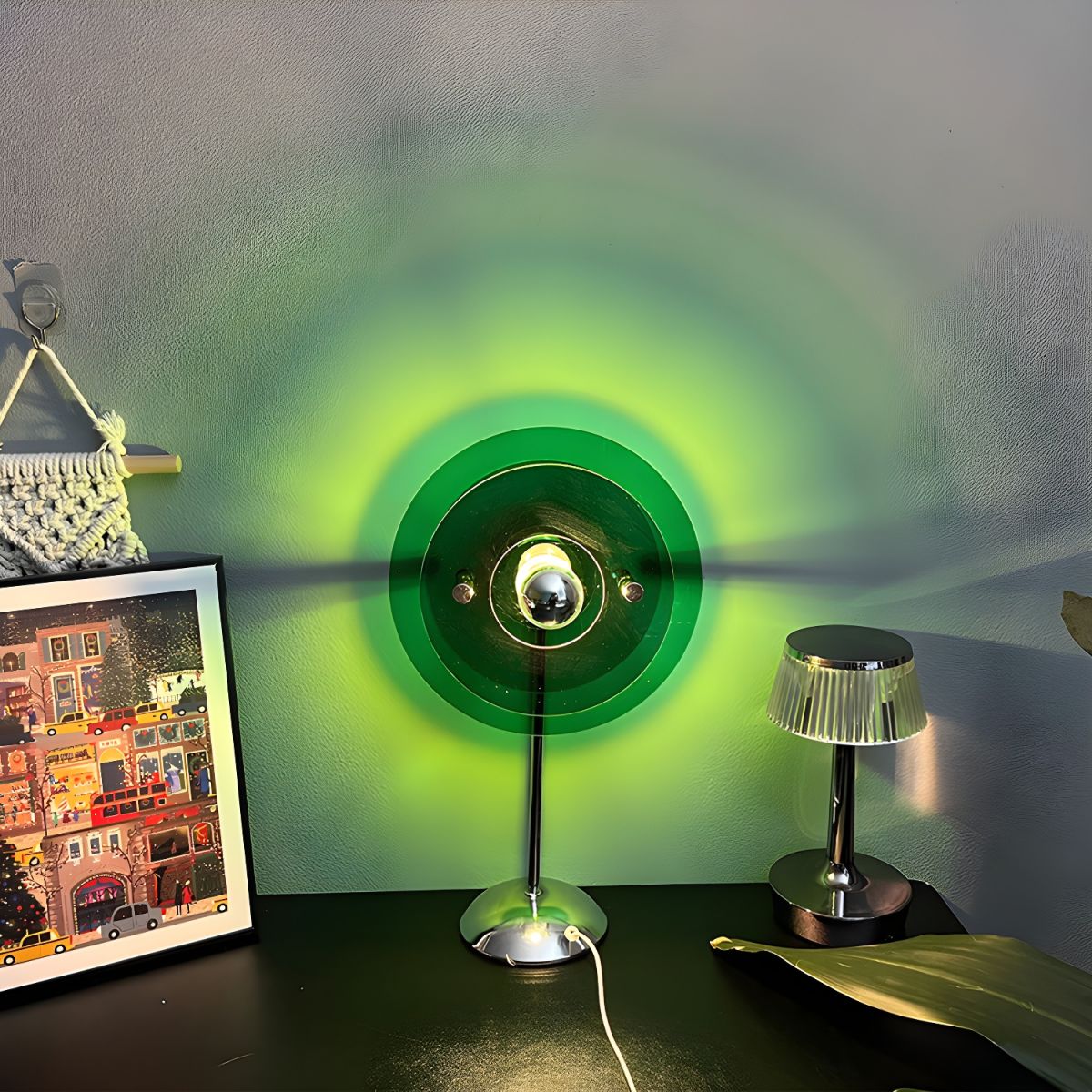 Modern Gaming Table Lamp With Acrylic Shade Light | Quorvyn