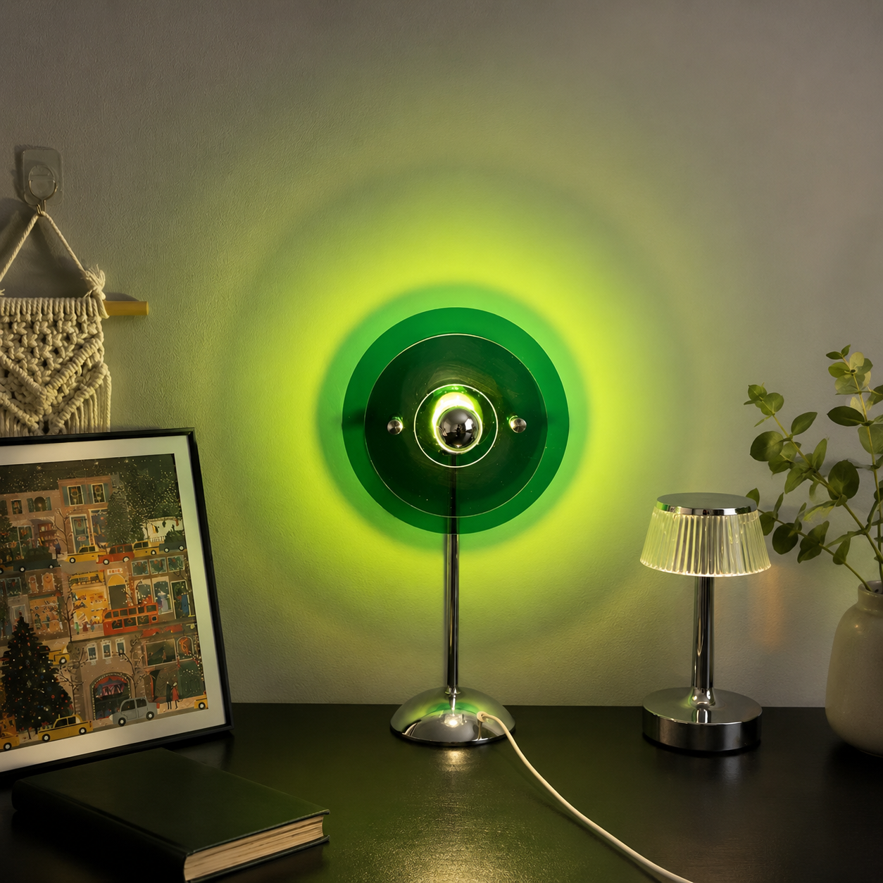Modern Gaming Table Lamp With Acrylic Shade Light | Quorvyn