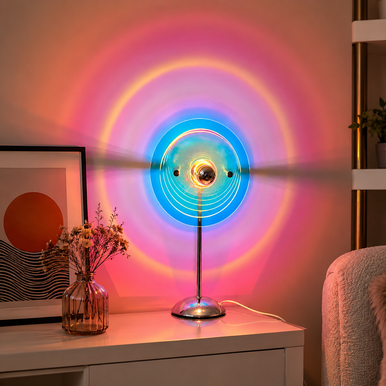 Modern Gaming Table Lamp With Acrylic Shade Light | Quorvyn