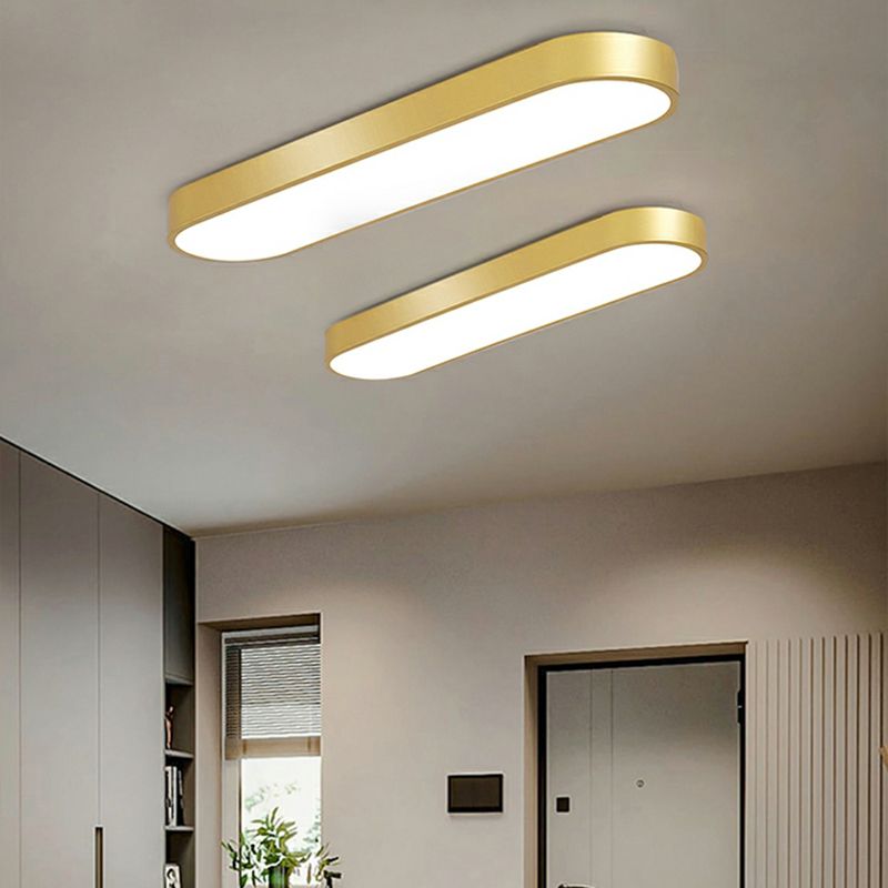 Modern Geometric LED Ceiling Light Acrylic Flush Mount | Luminex