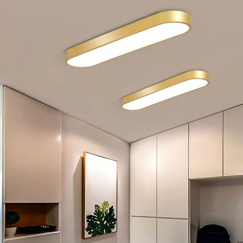 Modern Geometric LED Ceiling Light Acrylic Flush Mount | Luminex