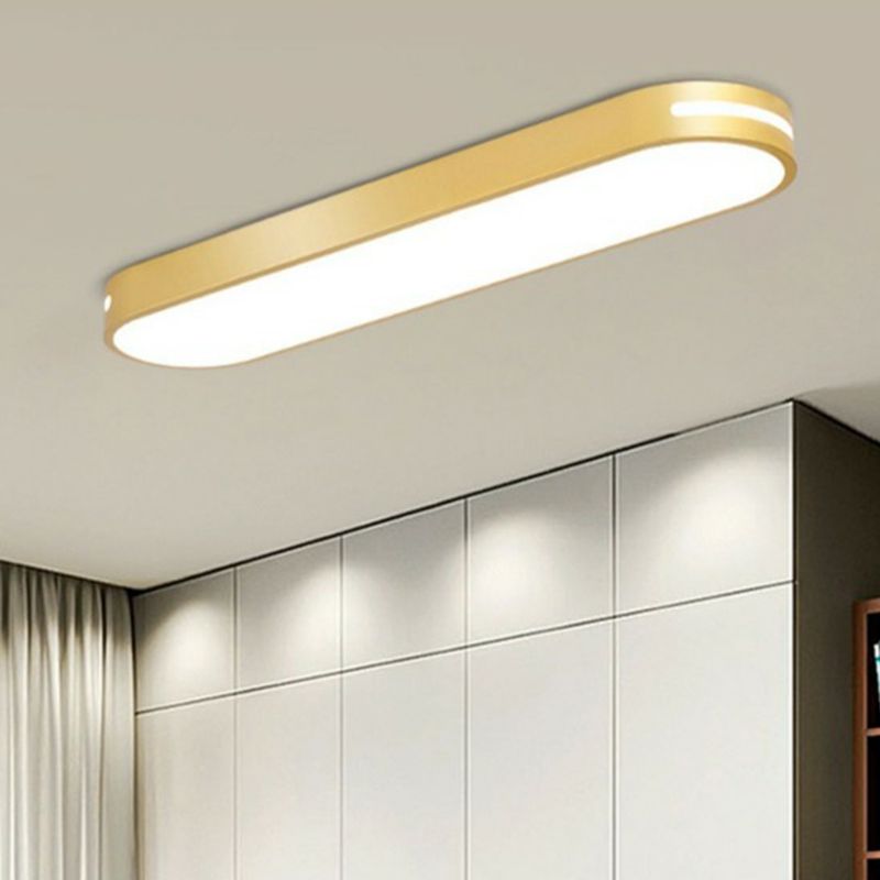 Modern Geometric LED Ceiling Light Acrylic Flush Mount | Luminex