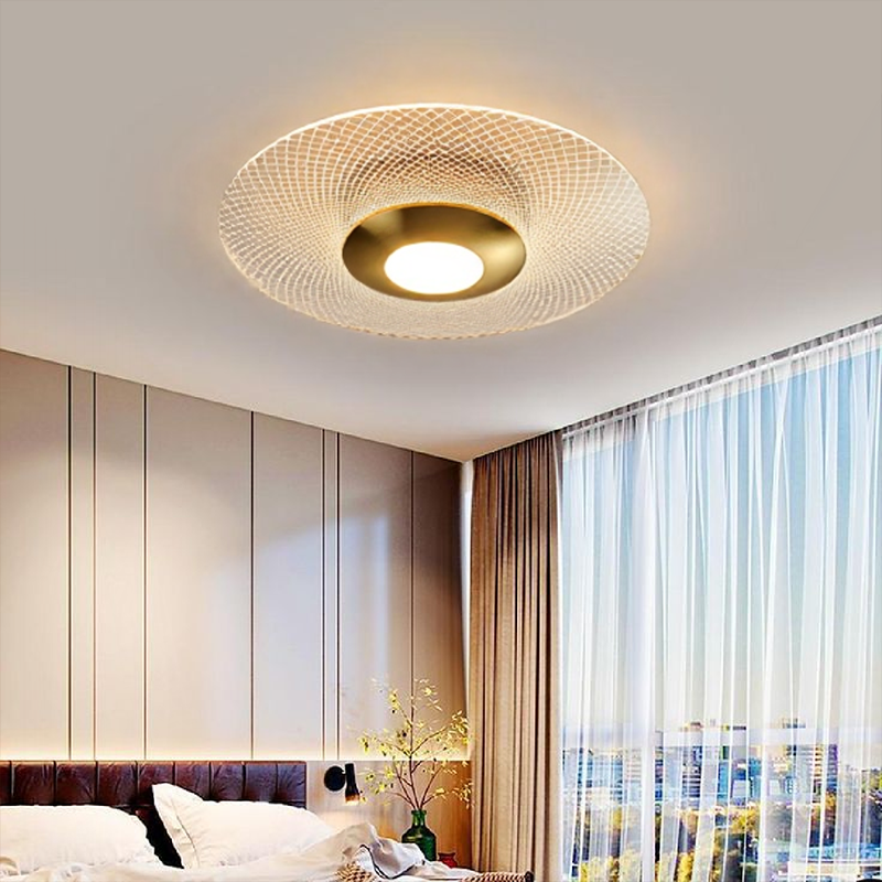 Modern Geometric LED Ceiling Light Dimmable Design | Lumetra