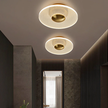 Modern Geometric LED Ceiling Light Dimmable Design | Lumetra