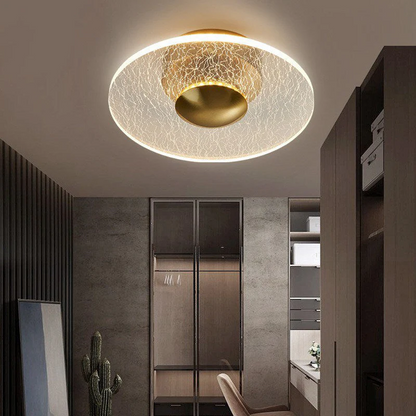 Modern Geometric LED Ceiling Light Dimmable Design | Lumetra