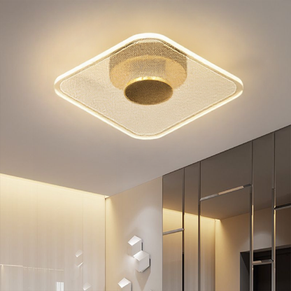 Modern Geometric LED Ceiling Light Dimmable Design | Lumetra