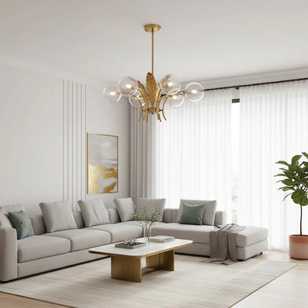 Modern Glass Globe Ceiling Light Fixture | Glasio