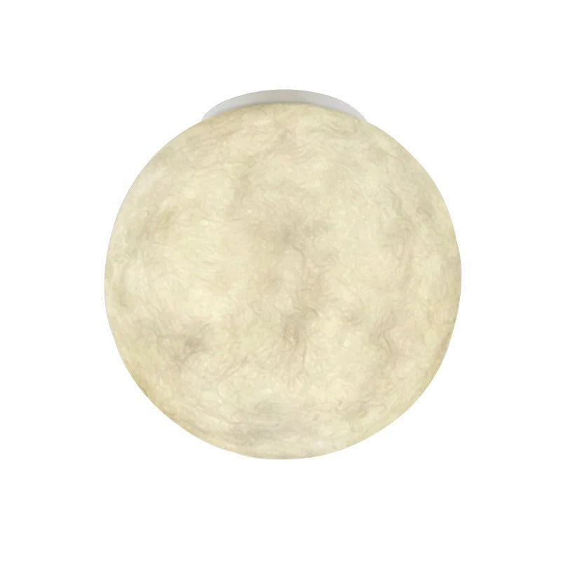Modern Glass Globe Flush Ceiling Light Fixture | Lunavix