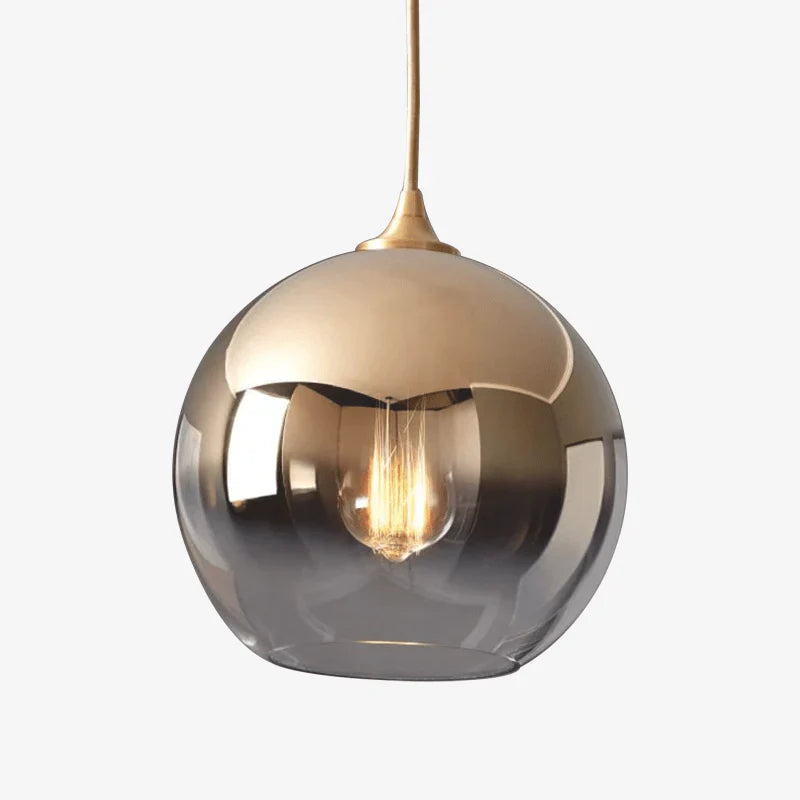 Modern Glass Globe Pendant Light with Adjustable Wire | Quoriel