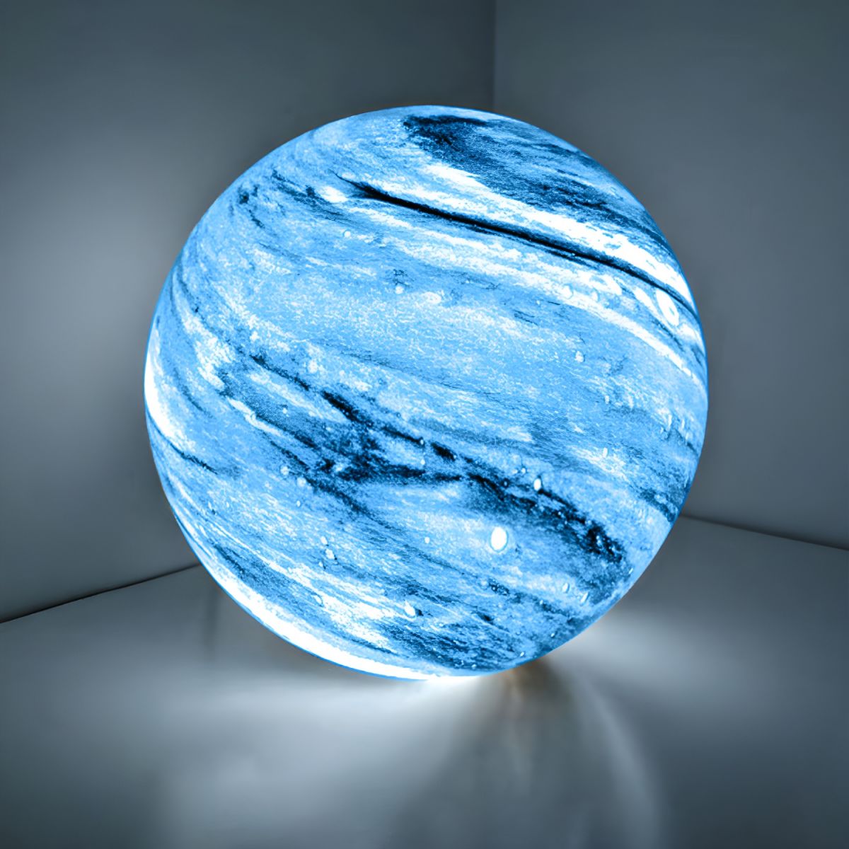 Modern Glass Moon Globe Table Lamp with Three Sizes | Vexlino