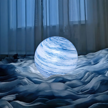 Modern Glass Moon Globe Table Lamp with Three Sizes | Vexlino
